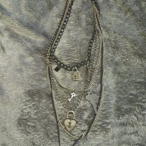 multi chain necklace